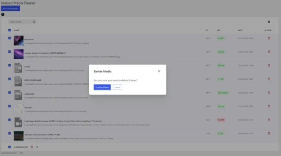 unused media cleaner screenshot 3